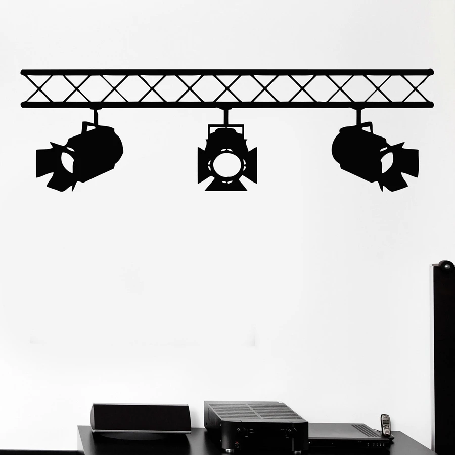 

Spotlights Vinyl Wall Decal Studio Salon Interior Cinema Cinematography Mural Art Wall Sticker Film Studio Company Decoration