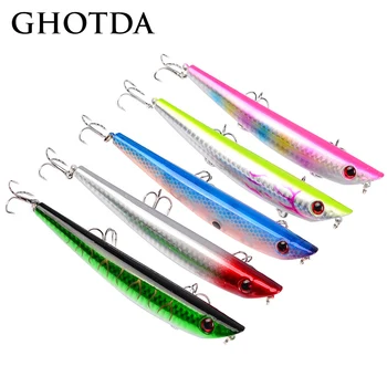 

1pcs 12cm 17g Fishing Lure 3D Eyes Hard Bait Popper Isca Artificial Fishing gear
