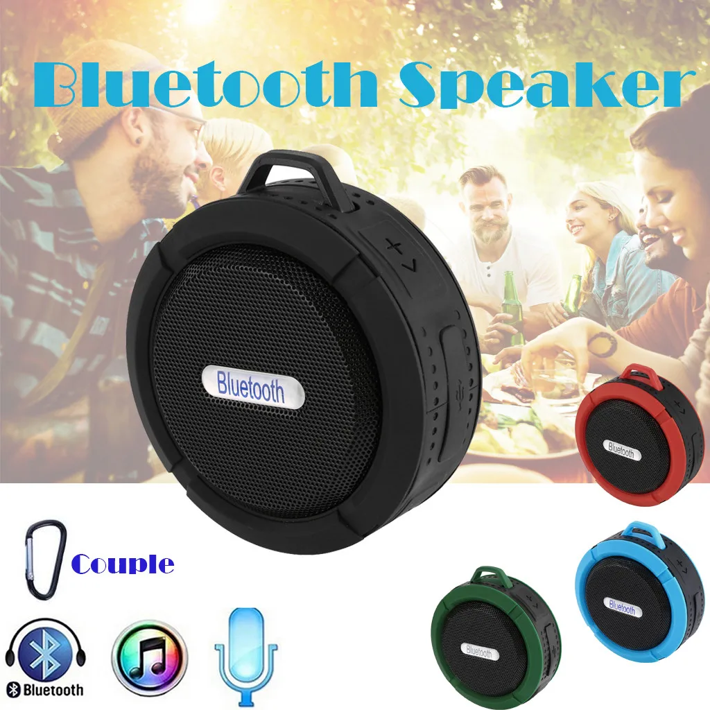 Портативный мини C6 беспроводной Bluetooth динамик Водонепроницаемый IP 65 TF карта USB MP3