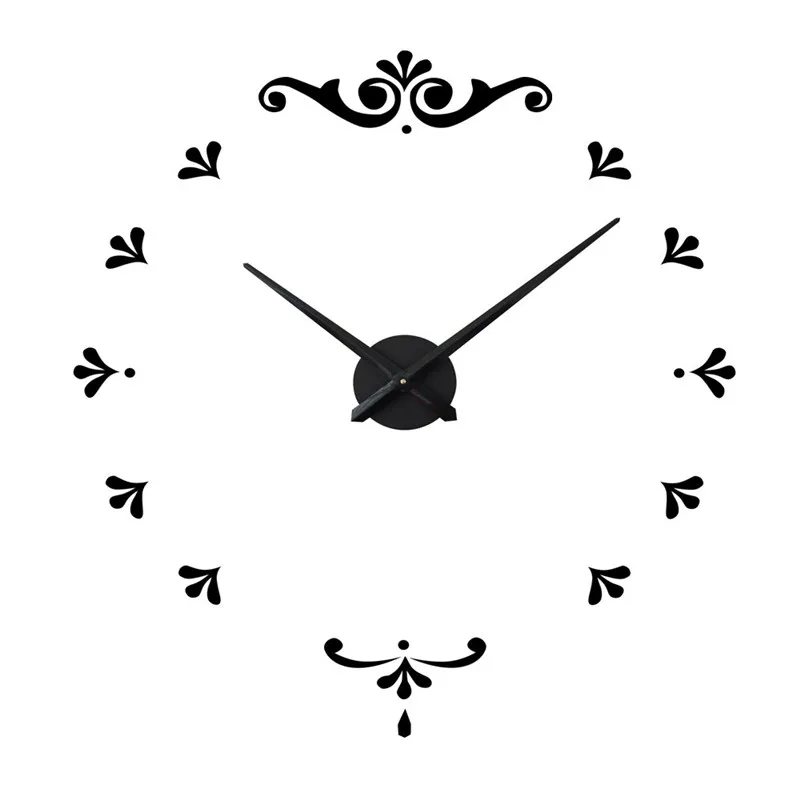 European Home Nordic decorative wall clock Acrylic atmosphere diy wall sticker clock Wall clock home decorations wall hangings
