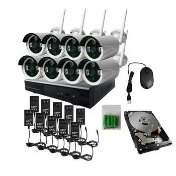 

JSA 8CH CCTV System Wireless 960P NVR 8PCS 1.3MP IR Outdoor P2P Wifi IP CCTV Security Camera System Surveillance Kit 2TB HDD