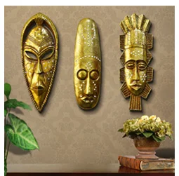 Египетская ретро-декоративная маска из смолы, настенная подвесная африканская Лицевая панель, домашний декор, Декор для дома, украшение для гостиной