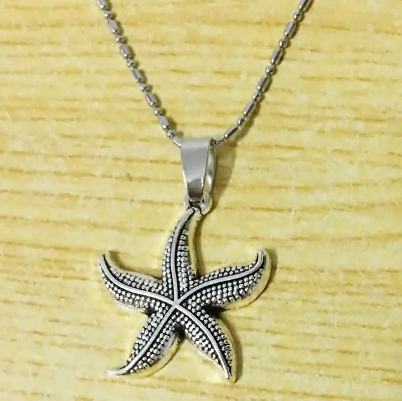 Starfish Necklace Summer Ocean Themed Beach Wedding Vacation Dainty