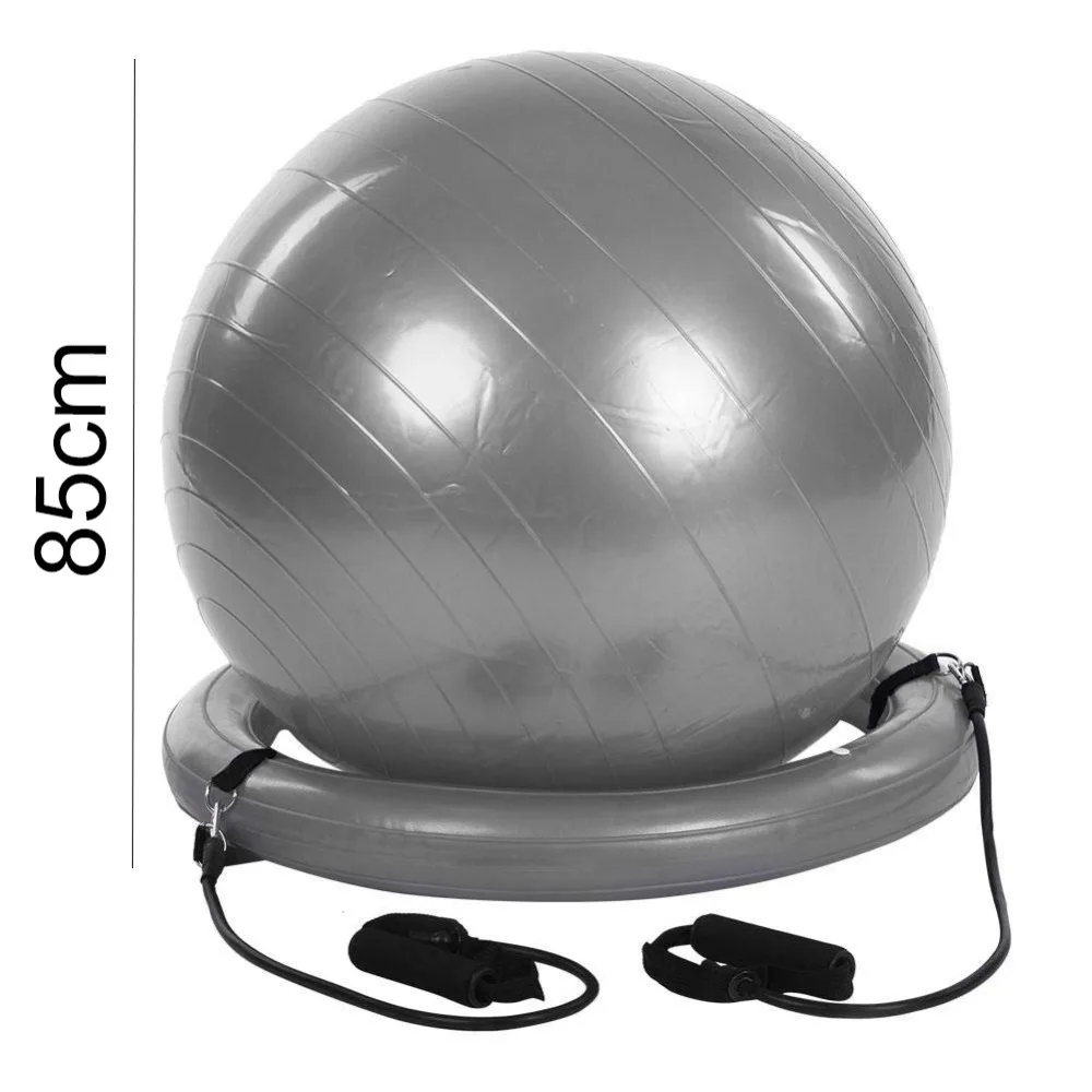 New Large Yoga Balls with Resistance Bands Bands 85CM Sports Pilates Fitness Ball Balance Fitball Exercise Workout Massage Ball New Large Yoga Balls with Resistance Bands Bands 85CM Sports Pilates Fitness Ball Balance Fitball Exercise Workout Massage Ball
