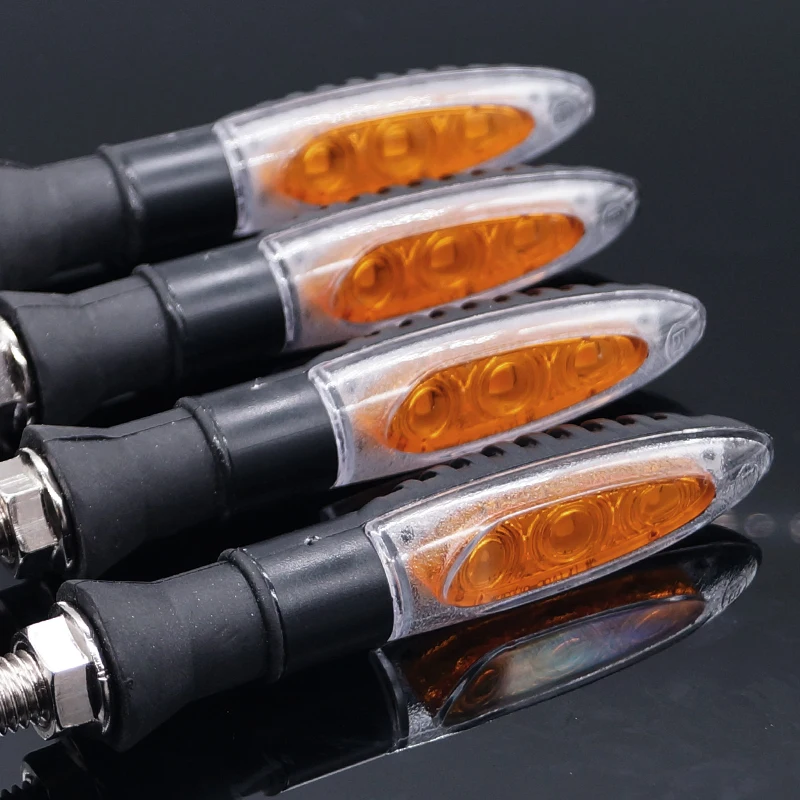 4 шт. 12 В светодиодный индикатор поворота для мотоцикла|lamp black|lamp lamplampe 12v led |
