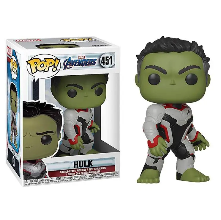 FUNKO POP Marvel Мстители 4 Халк Черная Вдова райтеон виниловая кукла Фигурки Коллекционная модель игрушки для подарка