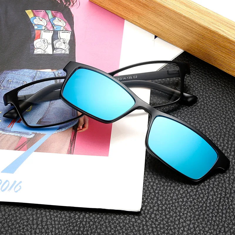 

MINCL/ Myopia Glasses Ultem Frame With Magnetic Clip-on Polarized Sunglasses Clip Driving Glasses Dual Purpose LXL