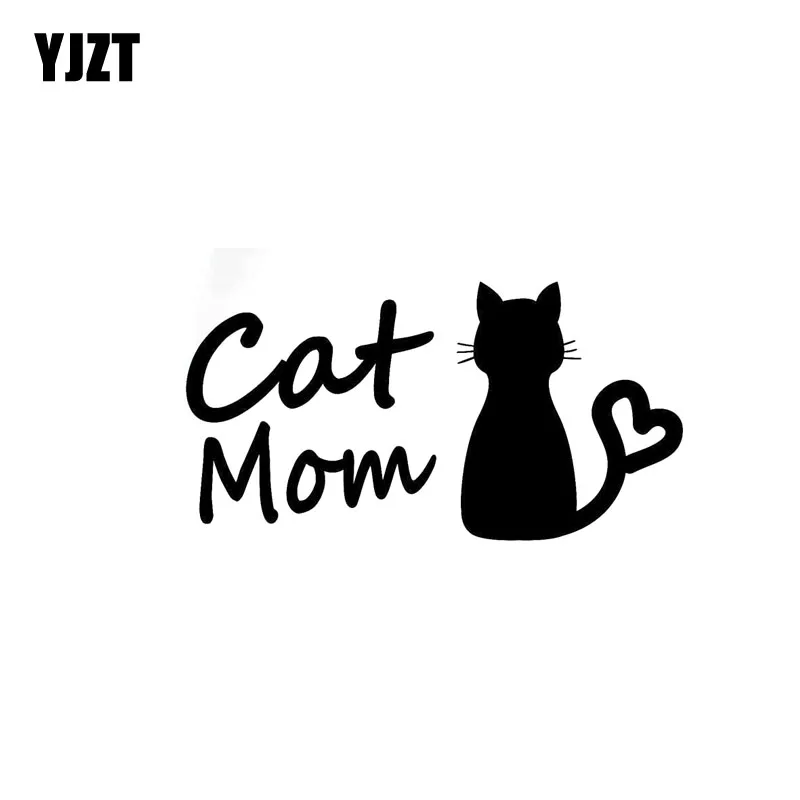 Download YJZT 13CM*6.7CM Cat Mom Car Sticker Funny Vinyl Decal ...