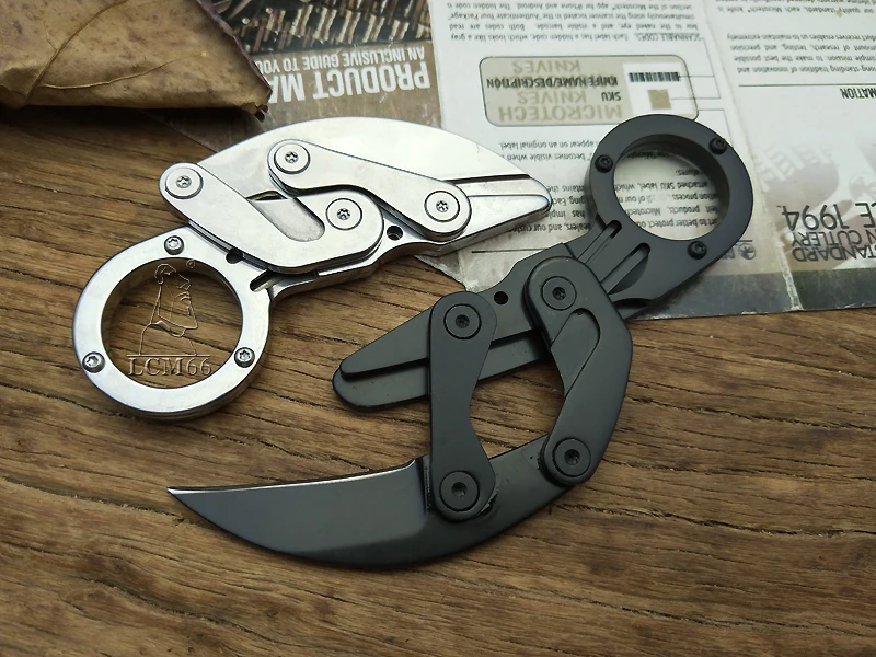 LCM66 механический karambit Скорпион коготь нож открытый кемпинг джунгли выживания битва Фиксированным Лезвием Охотничьи ножи самообороны тоже