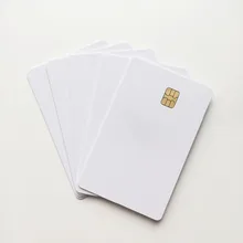 100X/лот пустой струйный контакт SLE4442 карта из ПВХ с чипом для Членской Карты визитная карточка печать от Epson или Canon струйный принтер