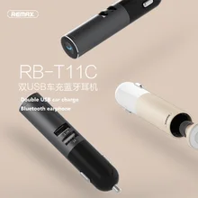 Remax RB-T11C T11C Mini Bluetooth earphone USB Car Charger Dock Wireless Car earphone Bluetooth Earphone for iPhone7 Android