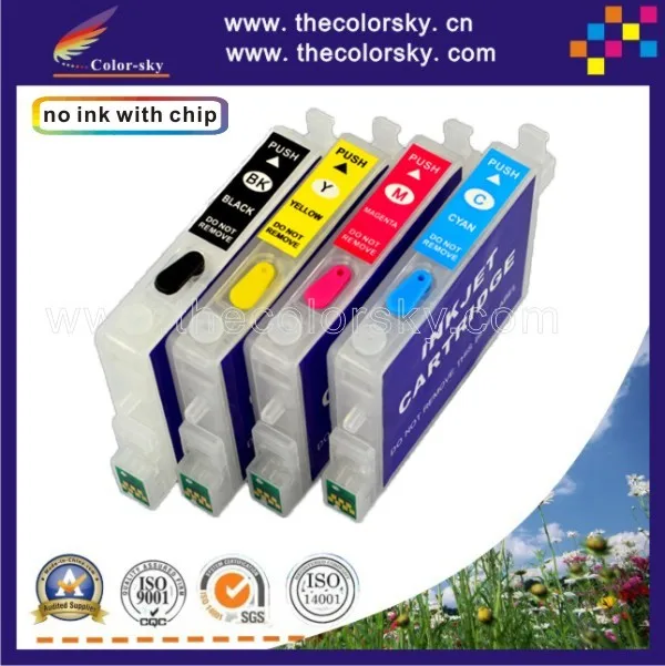 RCE611-614) 5 комплектов многоразовый картридж с чернилами для принтера Epson T0611-T0614 BK/C/M/Y стилус D68 D88 D88+ DX3800 DX3800+ DHL
