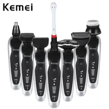 Kemei KM-8867 7 in 1 Electric Shaver Rechargeable 3D Washable Shaving Machine Rotary Triple Blade Floating Heads Body Trimmer Kemei KM-8867 7 in 1 Electric Shaver Rechargeable 3D Washable Shaving Machine Rotary Triple Blade Floating Heads Body Trimmer