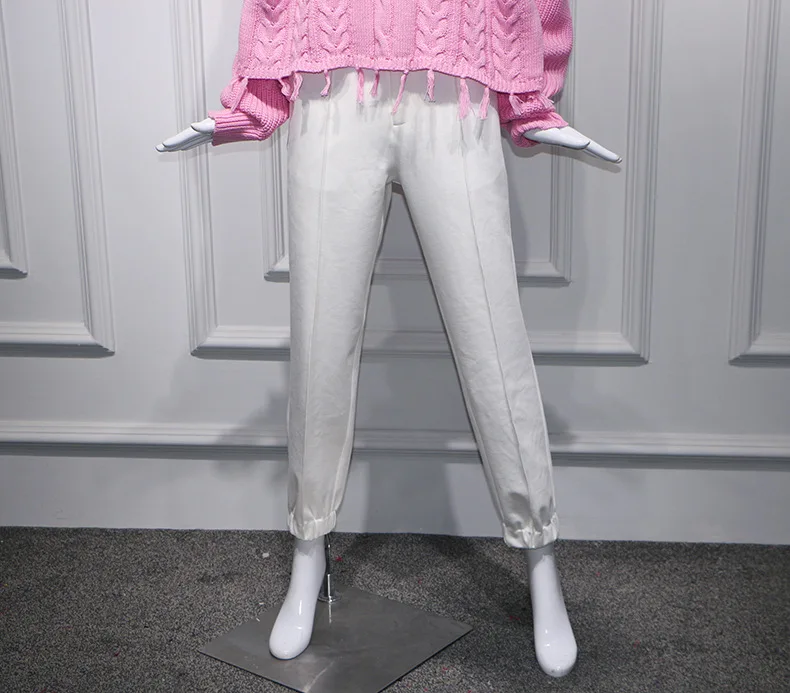 Star Baiyu The Same Pink Couple Sweater Loose Trend Knitwear New 2019 Computer Knitted O-Neck Women Sweaters and Pullovers