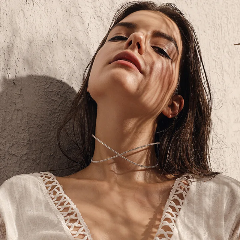 

2019 New Exaggerated Collar Choker Necklace Female Neck Jewelry Nightclub Tide Accessories Sexy Choker Necklace Bijoux for Women