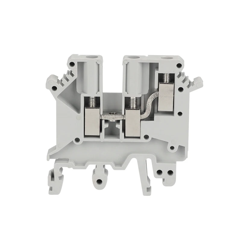 10 шт. UK-5-TWIN din-рейка клеммные блоки вместо PHOENIX CONTACT One In Two Out Multi Conductor UK5 3 проводники