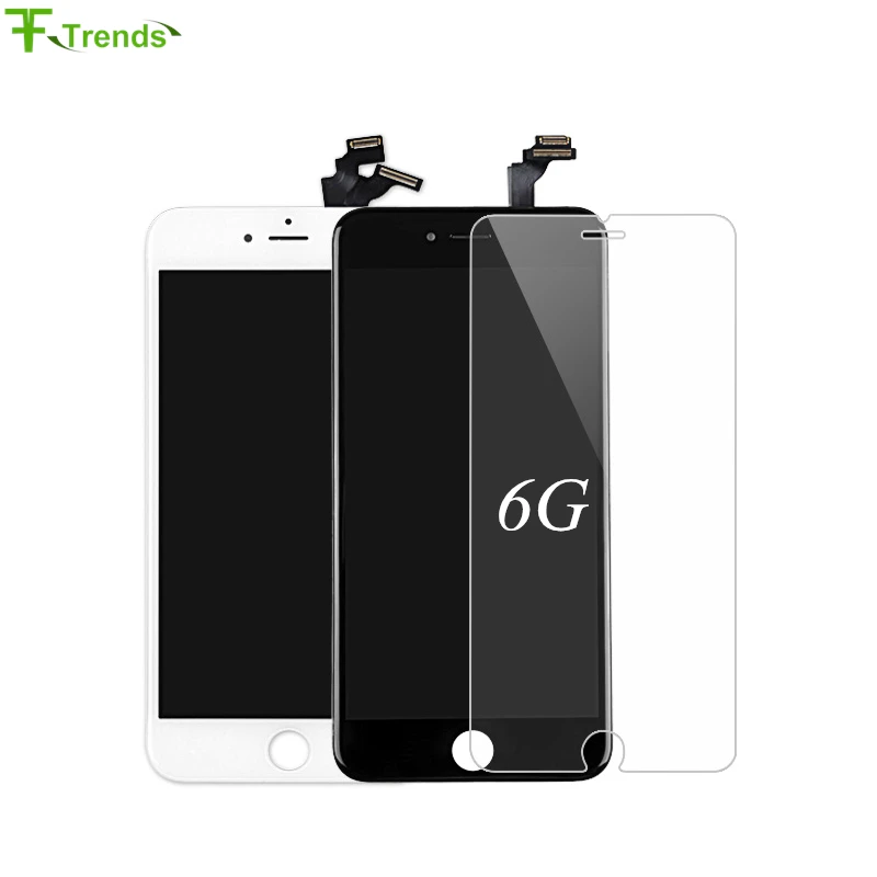 

Fftrends 10pcs AAA For iPhone 6 LCD Complete Display Screen with Touch Glass Digitizer Frame Assembly With Free Tempered Film