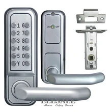 Абсолютно механический дверной замок без ключа кнопка цифровой кодовый Пароль замок из цинкового сплава с ручкой