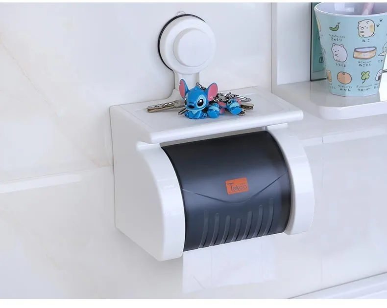 BOCHSBC экологичный ABS коробка для туалетных салфеток сантехника присоска крышка бумажные держатели ванная комната водонепроницаемый Portarollos Cocina