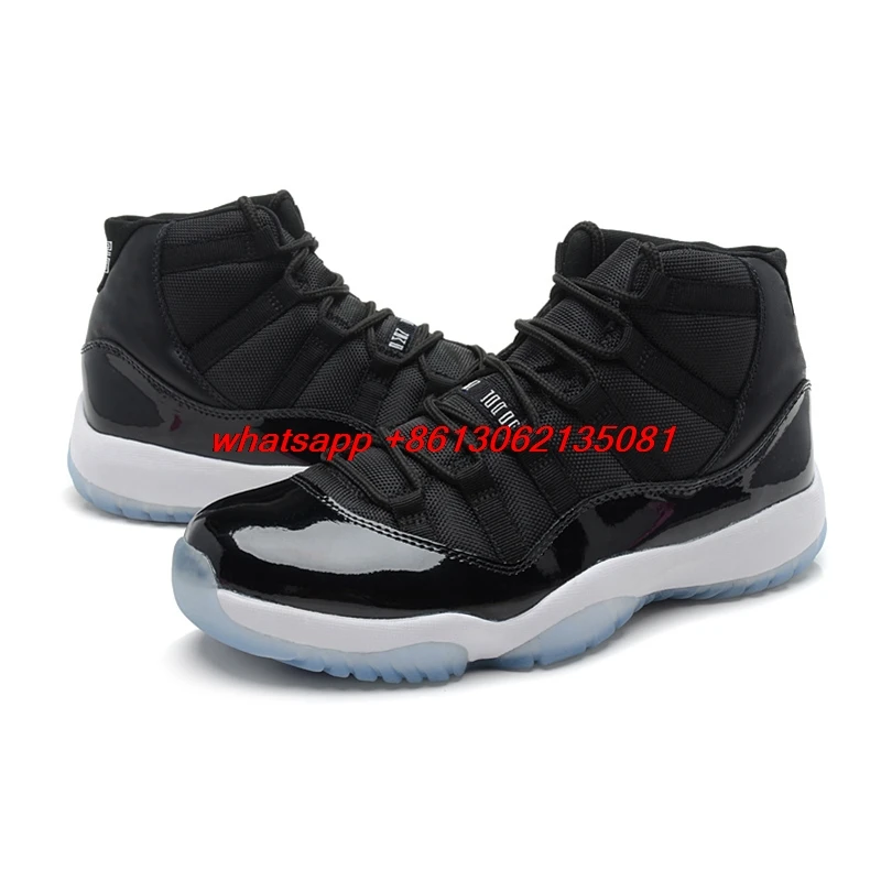 

hot Retro 11 Man Basketball Shoes Space Jam High Black Athletic Outdoor Sport Sneakers Breathable Training Footwear 40-46