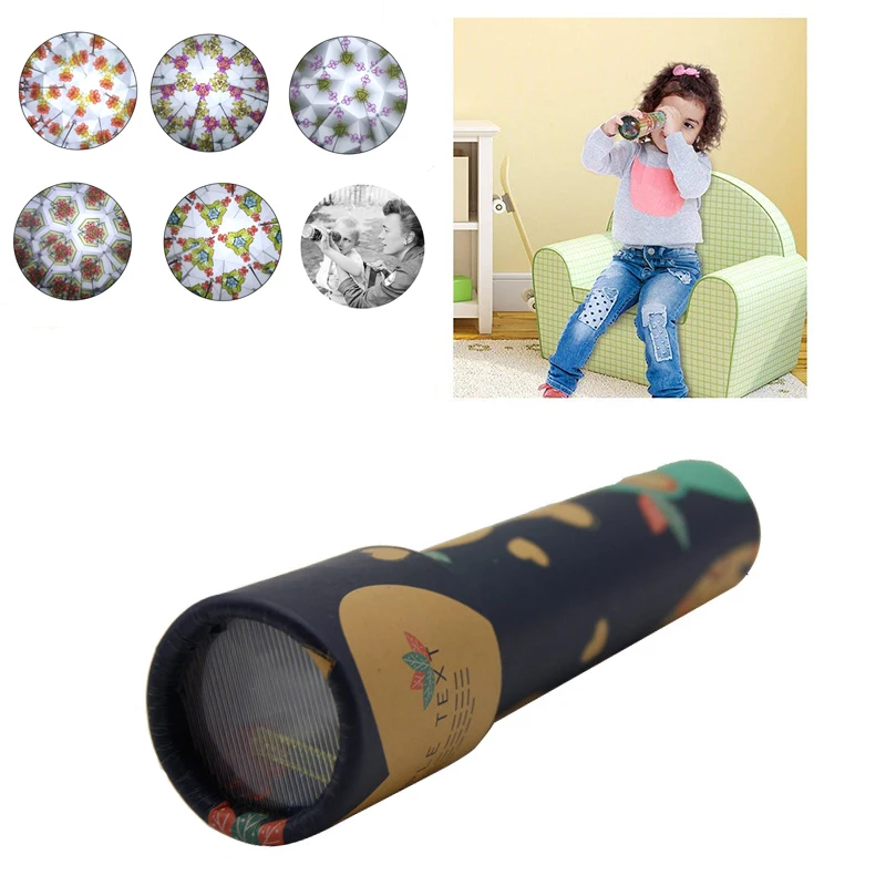 

Classic Kaleidoscope Toy with Cardboard Body Different Exterior Designs Random Send Educational Toys Birthday Present for Kids