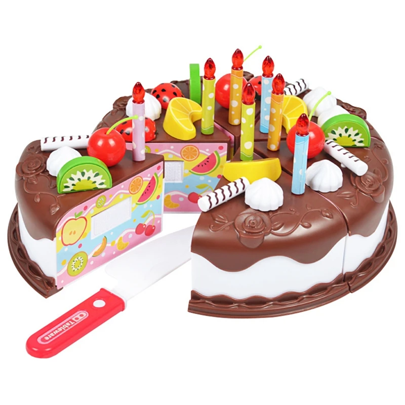 Dessert Cake Food Toy Pretend Play Food Ice Cream Birthday Cake Set Gift kid 