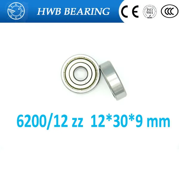 High Quality Non standard ball bearing 6200 12ZZ 12 30 9 mm no standard 6200ZZ 6200