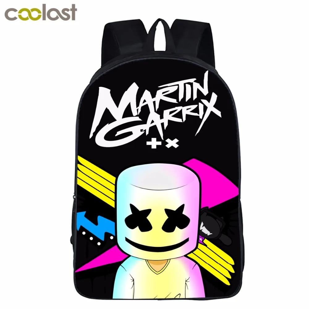

New arrival Women Bags marshmello cartoon Backpack Students School Bag For Girls Boys Rucksack mochila Private customize