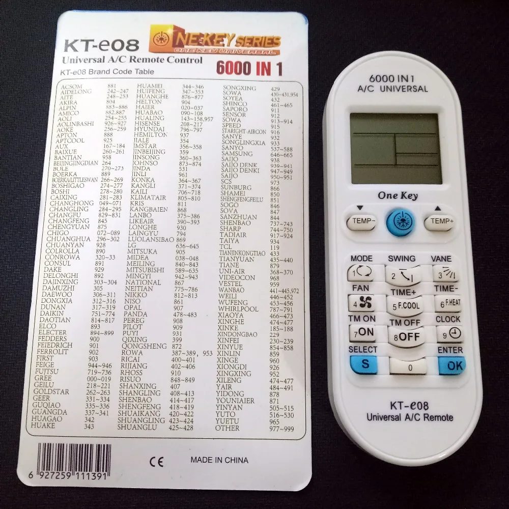 Configuración De Control Remoto Universal De Aire