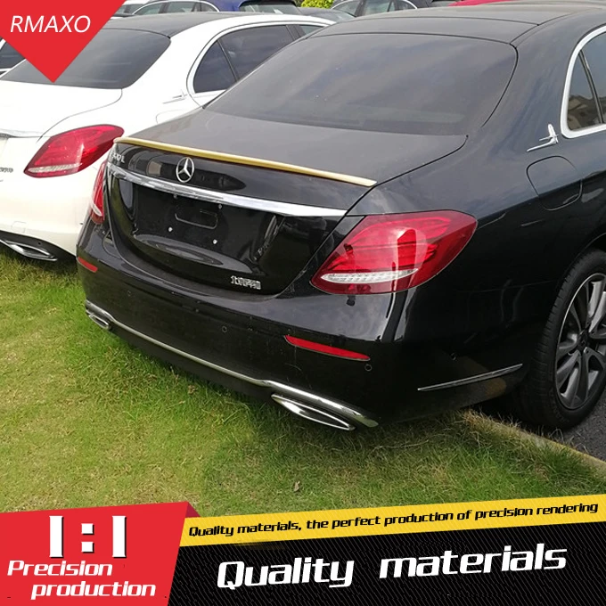 

For Benz W213 Spoiler NEW ABS Material Car Rear Wing Primer Color Rear Spoiler For Benz W213 E320L E260L E300L E63 Spoiler 2017
