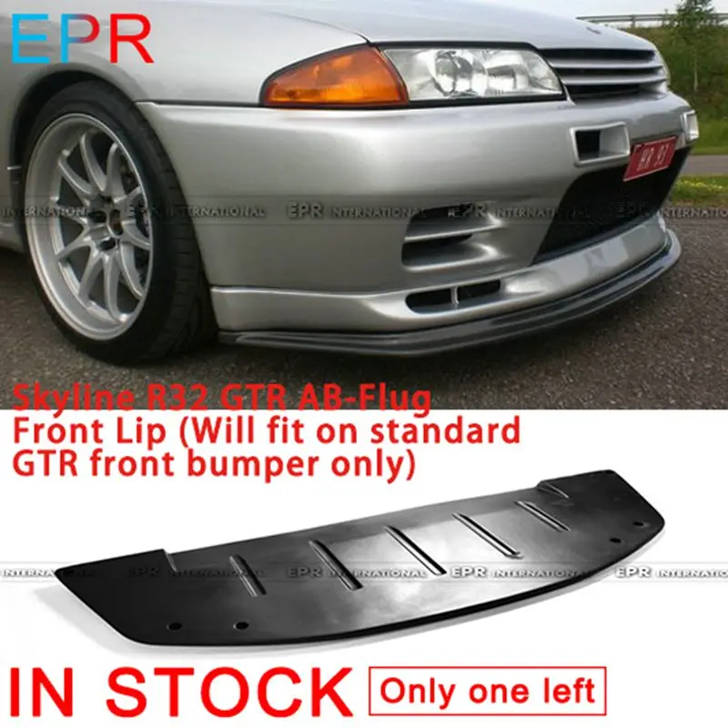 

For GTR R32 Skyline AB-Flug FRP Fiber Glass Front Lip (Will fit on standard GTR front bumper only) Accessories Body kit