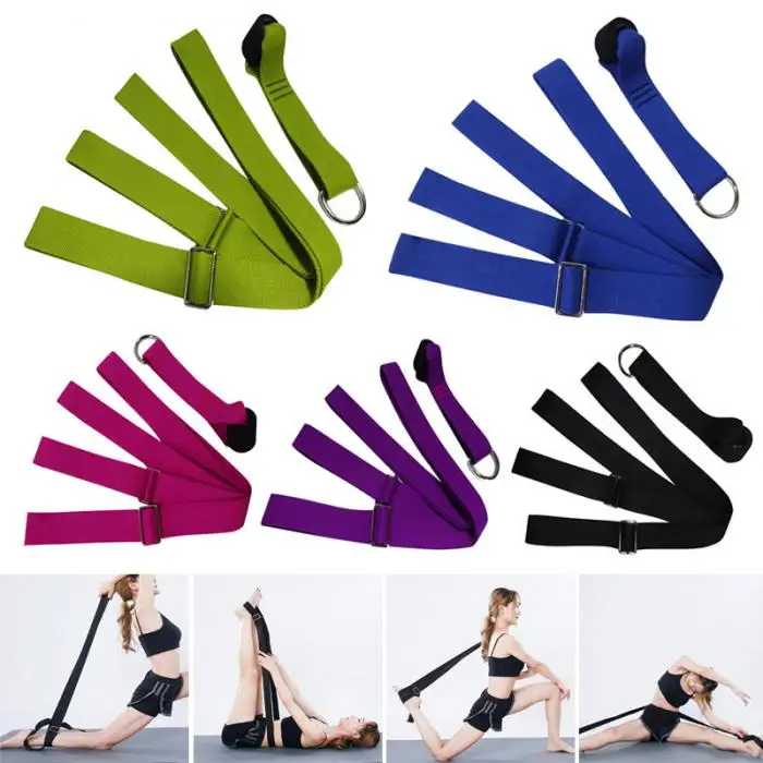 Newly Yoga Leg Stretching Strap Door Hanging Resistance Bands for Ballet Yoga Gymnastics BFE88