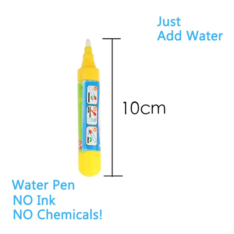2 типа доска для рисования водой дети учатся живопись коврик для письма волшебный коврик с 1 шт. волшебная ручка игрушка для рисования 29*29 см> - Цвет: 1 Pcs pen