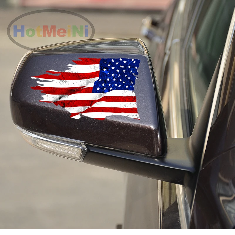 20 HotMeiNi 15 2*8 9 см США окрашенная 3D Автомобильная наклейка зеркальное зеркало
