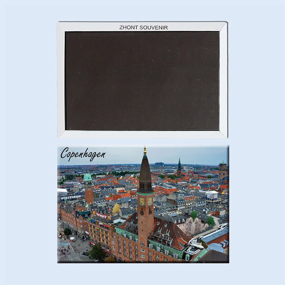 

Denmark Copenhagen Urban construction Aerial view 22500.Fine Gifts Souvenirs of Worldwide Tourist;fridge magnet gift for friend