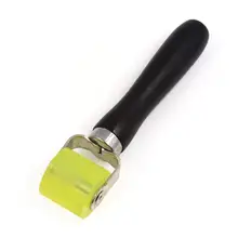 Uxcell черный деревянная ручка звук мертвящей коврики применение резиновый валик для авто