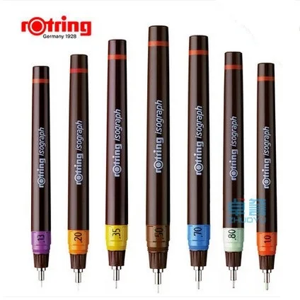 Rotring изограф пористые ручки 0,1 мм-1,0 мм ручка для рисования иглы крюк линия ручка 1 шт./лот