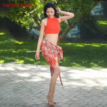

New Arrival Women Belly Dance Team Shine Dance Performance Oriental Lady Dancer Show Skirt Top+Skirt 2pcs