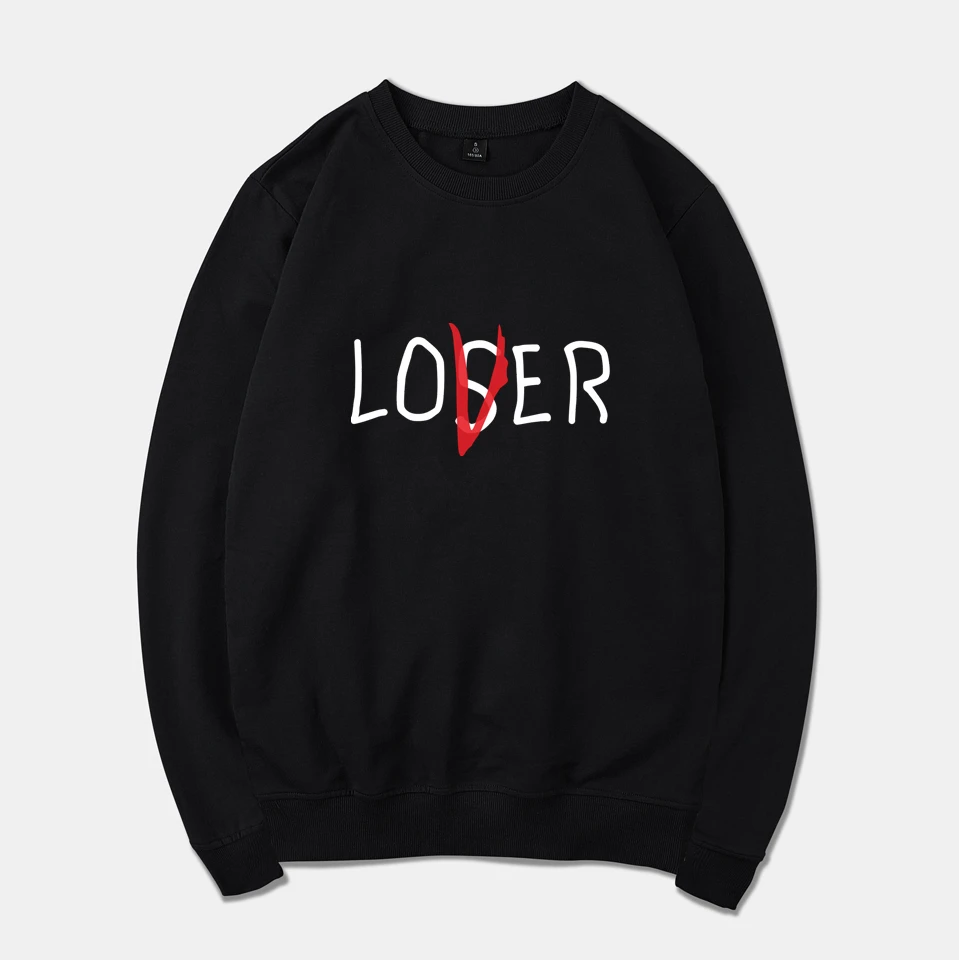 

Movie It Losers Club Printed Hoodies Sweatshirts Autumn Hip Hop Hoodie Sweatshirt Loser Lover It Inspired Tracksuit Tops Clothes