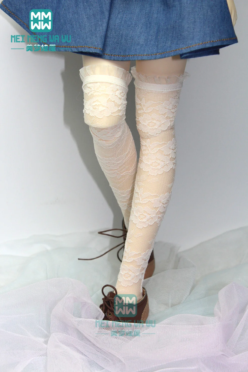 Кукольные аксессуары модные персиковые носки с принтом в форме сердца, сетчатые чулки, кружевные чулки для 1/6 1/4 1/3 BJD DD MOSD кукла