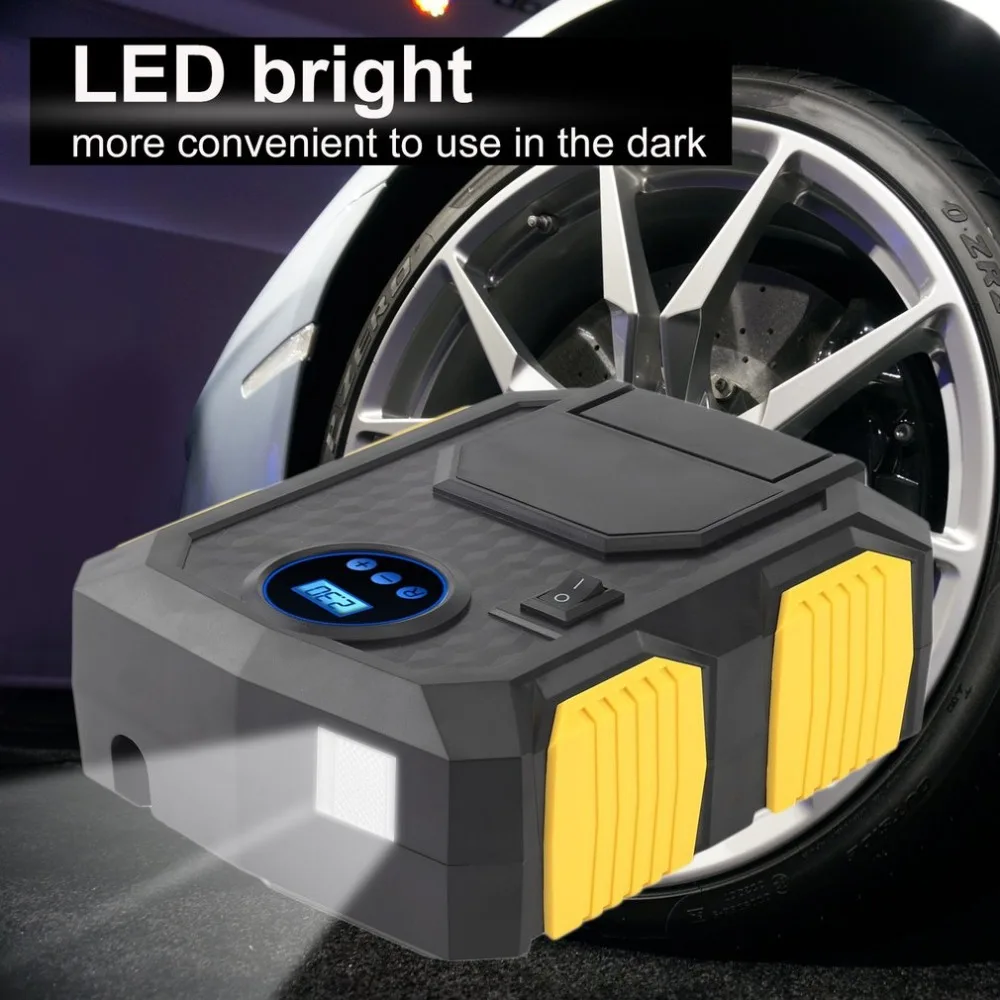 

DC12V 120W Air Pump Intelligent Digital Single-Cylinder Inflatable Pump Portable Car Tire Air Compressor Vehicle Accessories NEW