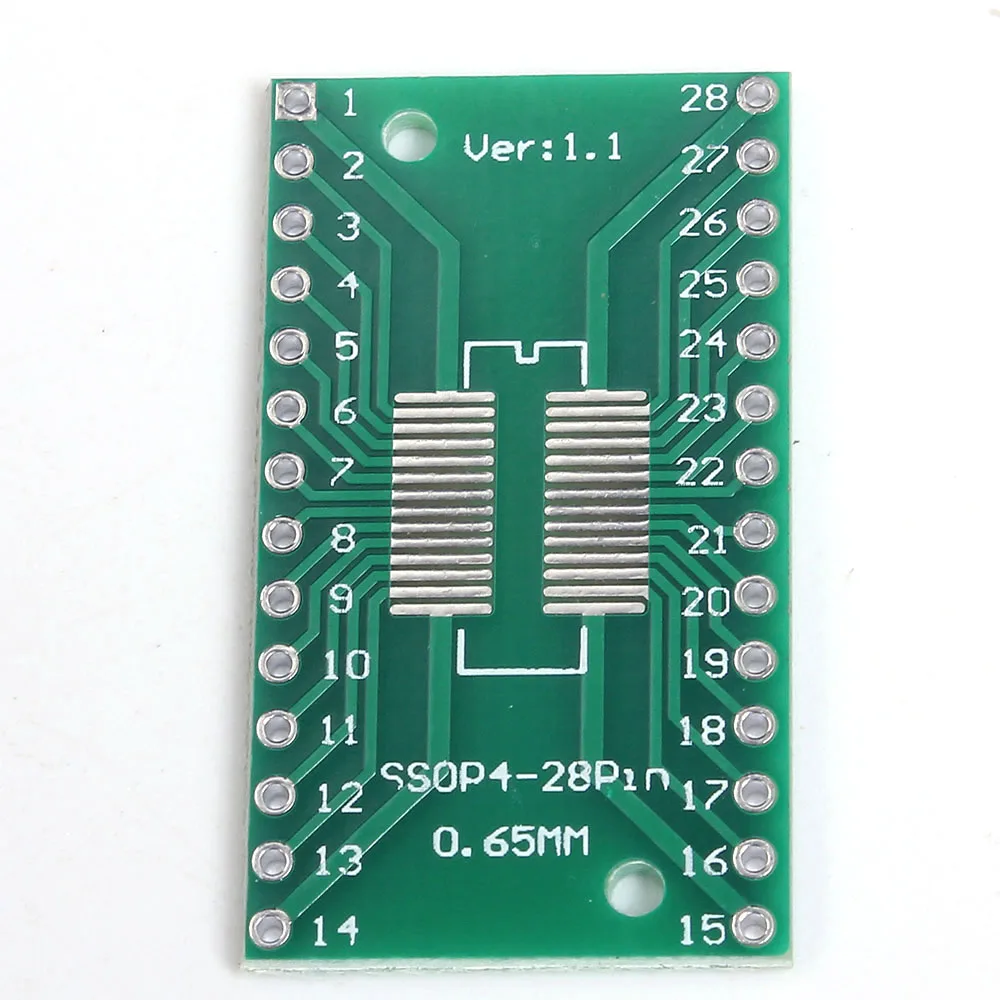 20 шт./лот SOP28 SSOP28 к DIP28 Pinboard DIP SMD адаптер 0 65 мм/1 27 мм до 2 54 Pin шаг PCB плата конвертер
