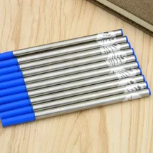 10 шт гарантия качества синий Ролик Шариковая ручка заправки