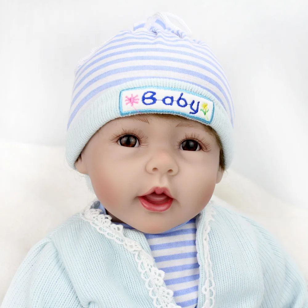 Günstige Bebe reborn puppen für mädchen 55cm silikon reborn baby puppe l. o. l lebensechte kleinkind baby boy boneca reborn überraschung geschenke NPK TUN
