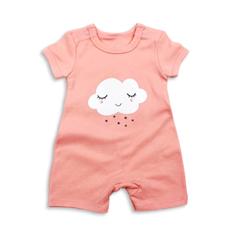 

summer baby girl clothing 100% cotton newborn rompers baby girl Clothes short sleeve cartoon toddler cute baby Clothes