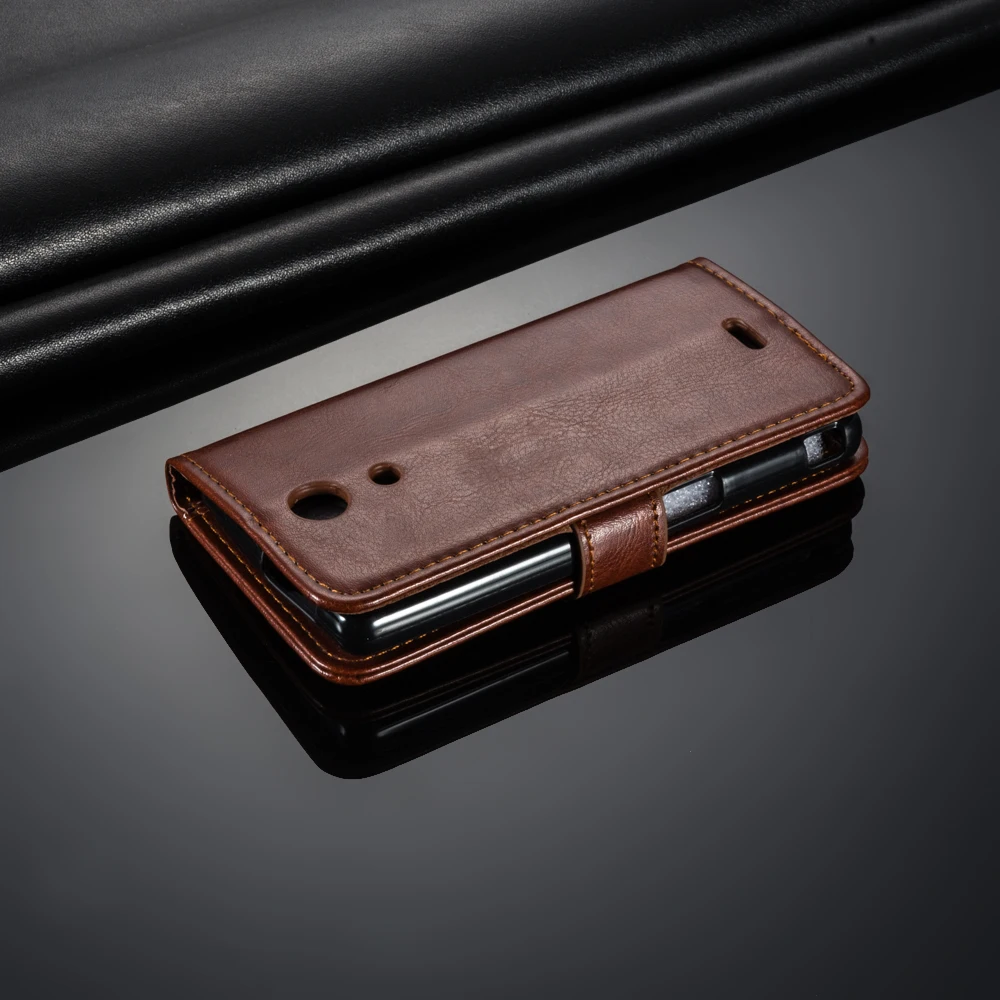 Роскошный кожаный чехол для Sony Xperia ZR флип M36H силиконовый мягкий из ТПУ с