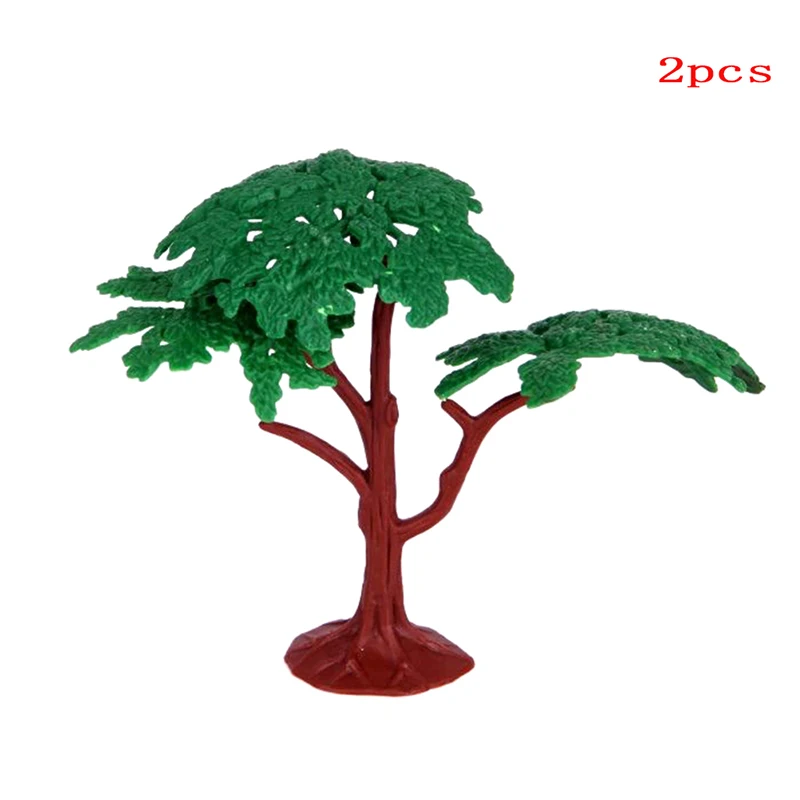 

2Pcs Plastic Model Trees Train Scenery Landscape Railway Park Pine Architectural Model Supplies Building Kits Toys for Children