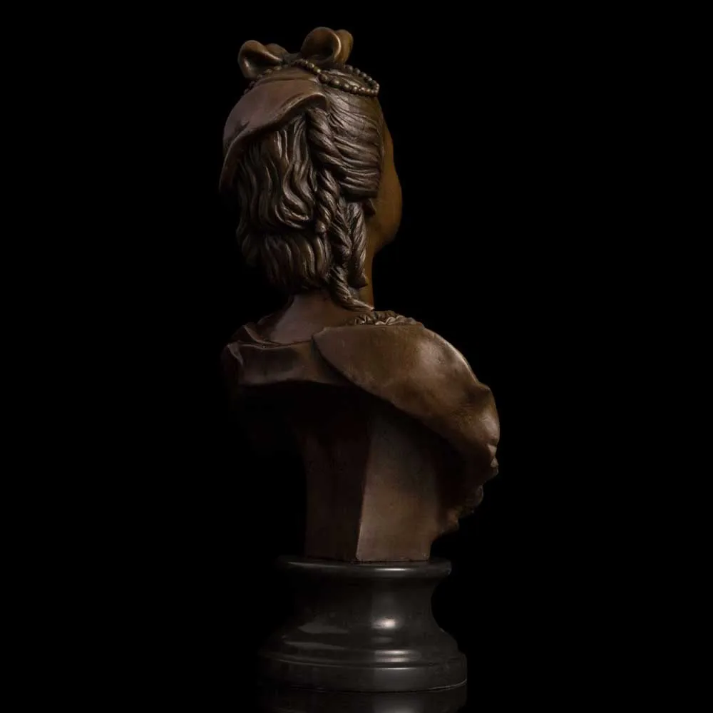 ATLIE 49 см бронзовая русская скульптура Бюст Женщины фигурка Западная молодой женщины Скульптура девушки для украшения