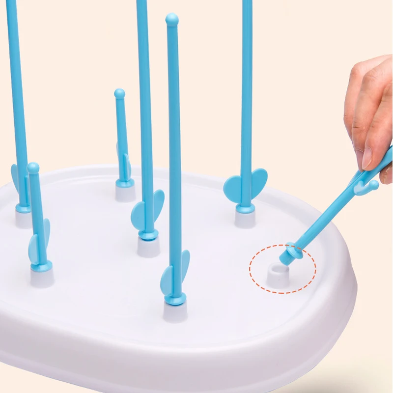 Baby Bottle Drying Rack Simple Tree Shape Cleaning Dryer Drainer Detachable Useful Infant Milk Cup Nipple Pacifier Holder