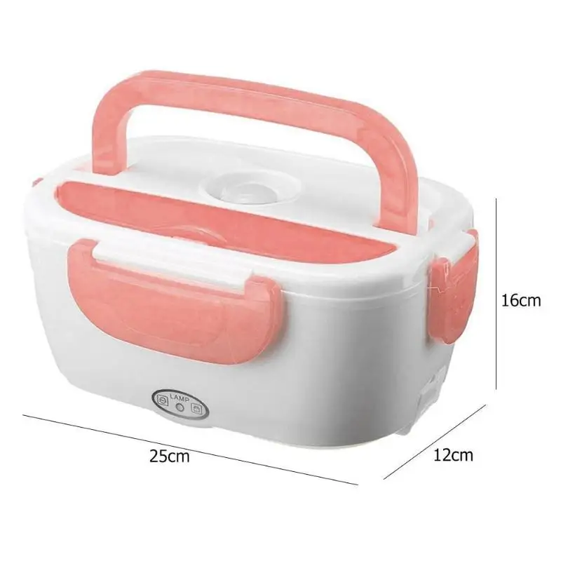 220V/110V 1.05L Portable Electric Heating Lunch Box Food Container Storage Heater Rice Container Dinnerware Sets for Home Car